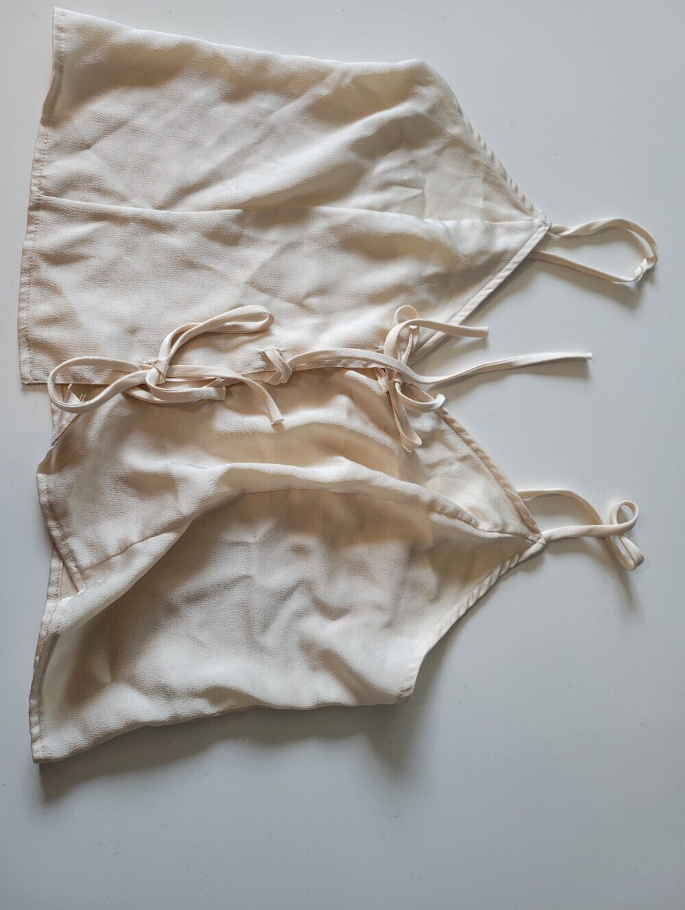 Women's Cream Satin Camisole Top